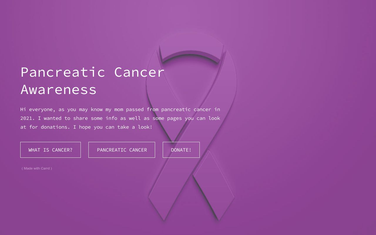 Pancreatic Cancer Awareness 3611